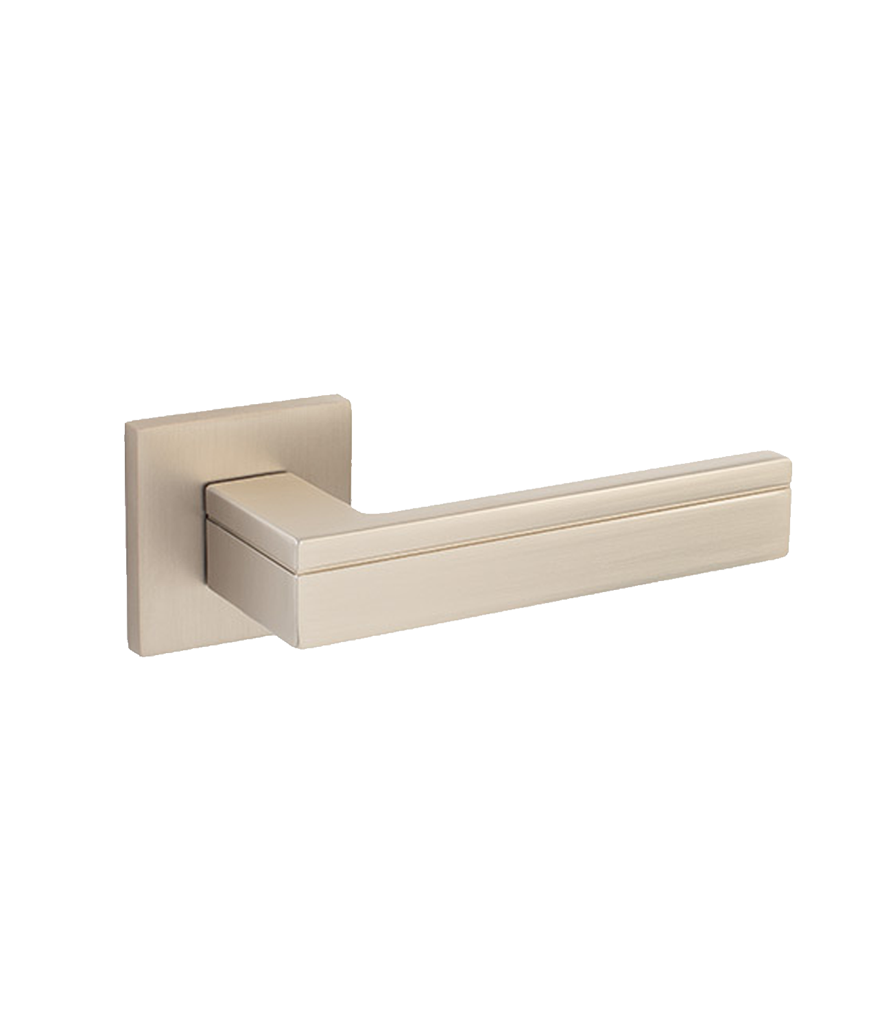Ручка дверная Code Deco на квадратном основании H-30153-A-NISM суперматовый никель