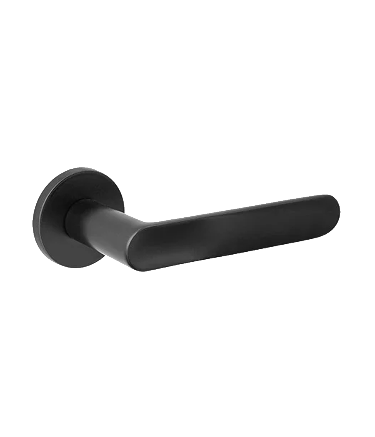 Ручка дверная Code Deco на круглом основании H-40135-A-BLM черная