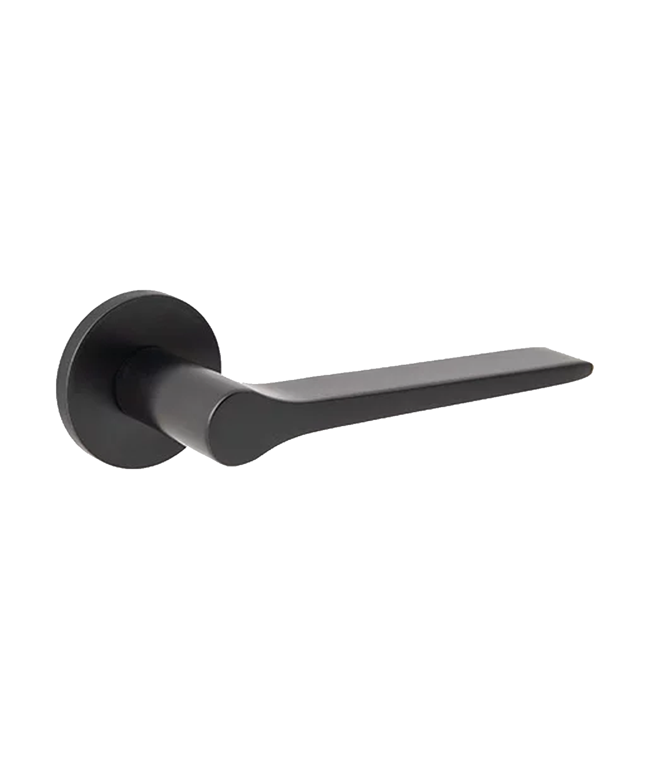 Ручка дверная Code Deco на круглом основании H-40137-A-BLM черная