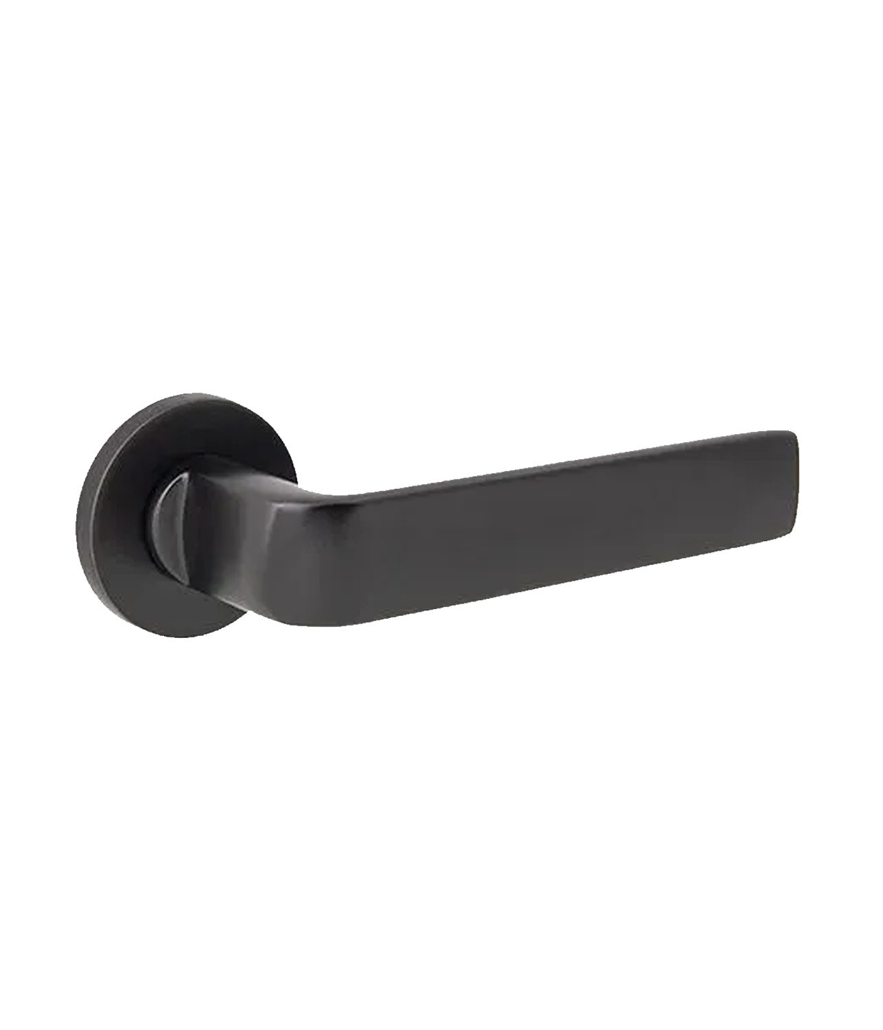 Ручка дверная Code Deco на круглом основании H-40136-A-BLM черная